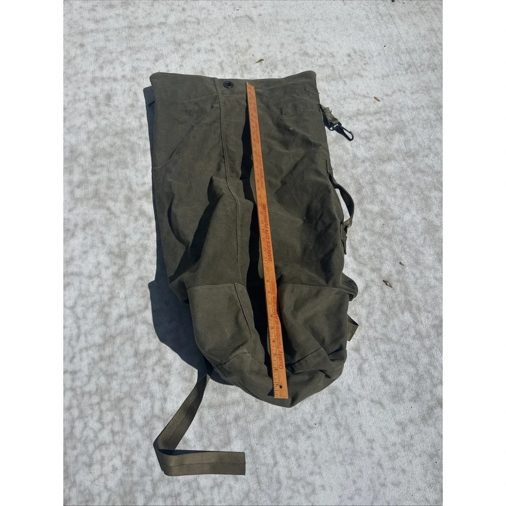 Vintage 1980 US Military Canvas Duffel Bag Type II Backpack Sea Bag Gorpcore